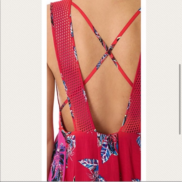 Pink & Red Floral “Thought I was Dreaming” Free People Dress - Picture 7 of 9